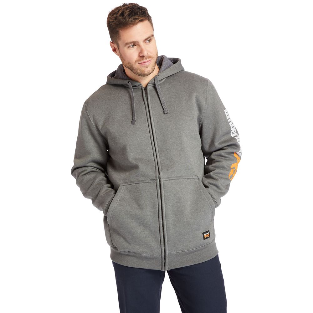 Sudadera Timberland Hombre Pro® Big & Tall Hood Honcho Full-Zip Hoodie Gris - Chile UID-653781